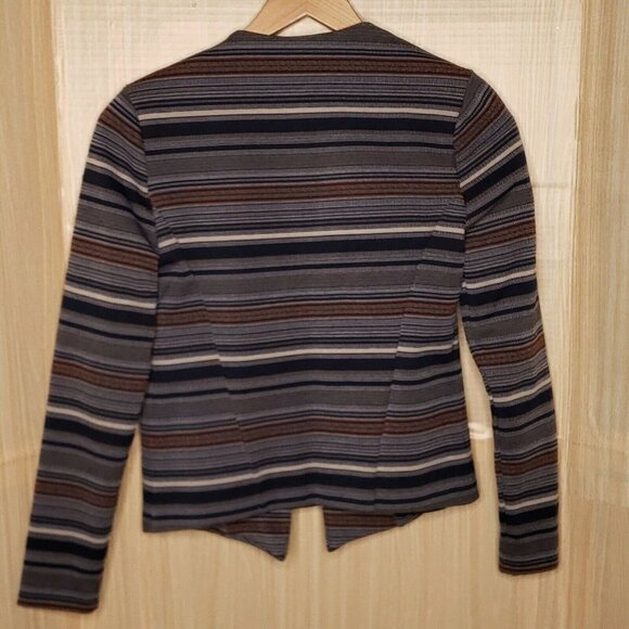 Tart Collection Womens Navy Striped Blazer XS - Picture 2 of 6